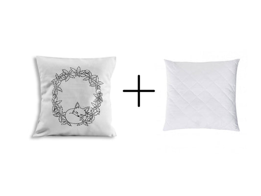 bílý polštář "ROZTOMILÁ ZVÍŘÁTKA" 25 x 25 cm různé motivy