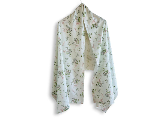 velká šála "Tři přátelé zimy" 70x200 cm