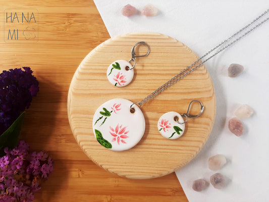 sada keramických šperků "Lotosové jezírko"